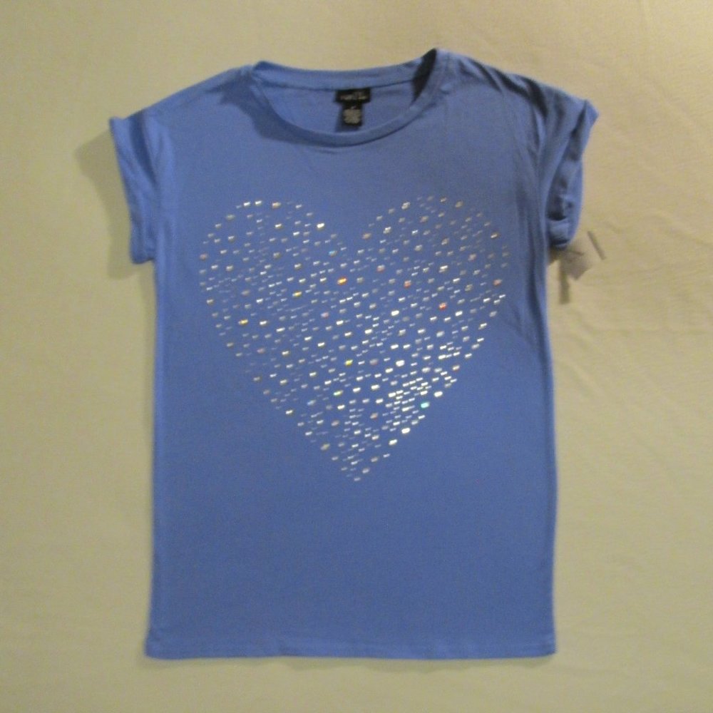 Rue21 Junior Tee Rhinestone heart